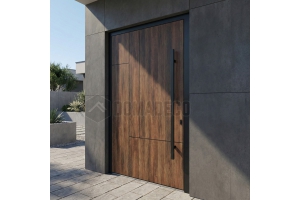 Front door with High-Pressure Laminate