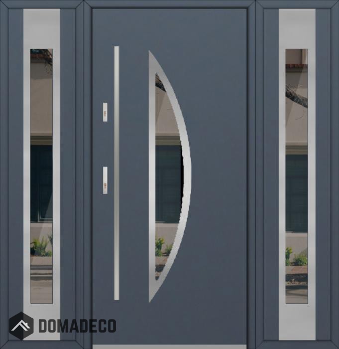 Fargo 22 T - contemporary front door with two side panels