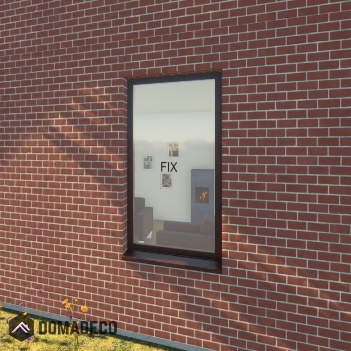 AL86-S1 - fixed aluminium window