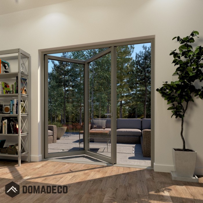 2 panels Aluminium Bifold Doors
