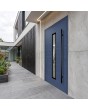 Blue modern pivot front door