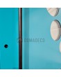 LIM 12E - modern aluminium front door with circles glass