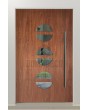 LIM 13E - stylish modern aluminum entrance door with glass