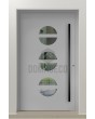 LIM 13E - stylish modern aluminum entrance door with glass