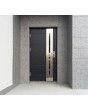 Fargo 26 - stainless steel front door Colour: smooth anthracite; Glass type: reflex