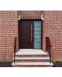 Fargo 26G - stainless steel front door Colour: mahogany