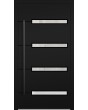 LIM 39 - 1200 x 2252 mm black aluminium front door