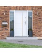 Fargo 41 - modern solid front door Colour: white
