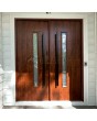 double house stainless steel front door