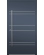 LIM AD18 - aluminium entrance door with horizontal stripes