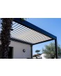 Wall mounted bioclimatic aluminium outdoor pergola
