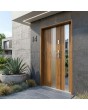 Turners oak unique front door with side panel