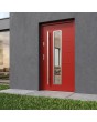 external red steel back door