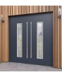 LIM AP01 double - secure double aluminium front doors with glass