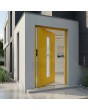yellow premium aluminum pivot entrance door