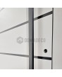 LIM AP04 double - aluminum hinged double front door with stripes