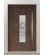 LIM AP06 - premium aluminum hinged front door with glass