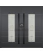 LIM AP06 double - aluminum double hinged entry door with glass
