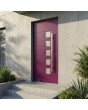 purple modern aluminium door for modern villas