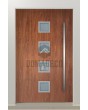 LIM AP08 - slim frame modern aluminum front door