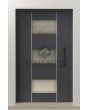 LIM AP13 - thermally insulated modern aluminum entry door with glass