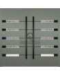 LIM AP18A double - aluminium double hinged front door