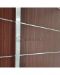 LIM AP04 double - aluminum hinged double front door with stripes