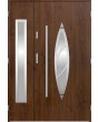 Sta Aries Duo - stainless steel front door with frame with side panel