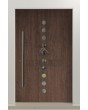 LIM Arlekin - aluminium front entrance door with ten small windows