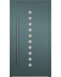 LIM Arlekin - aluminium front entrance door with ten small windows