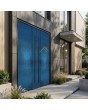 aluminium double hinged door covered with copper-plated stainless steel sheet