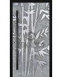 Front door with Bamboo texture of milled metal