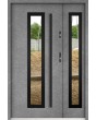 Sta Hevelius Duo Noir - glass entry doors residential with side panel