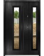 Sta Hevelius Duo Noir - glass entry doors residential with side panel