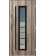 Sta Hevelius noir - steel modern entry door with glass