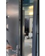 LIM Paris -  entry aluminium door with Eiffel Tower texture of milled metal