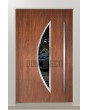 LIM Bow - matte finish aluminium door with glass