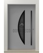 LIM Bow - matte finish aluminium door with glass