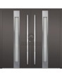 LIM C1 double - modern aluminum double hinged front door with glass