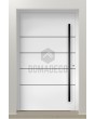 LIM C10 - strong aluminium entry door with stripes
