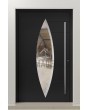LIM C11 - high strength aluminium main door with glass