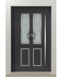 LIM C12 - contemporary home aluminium door with glass