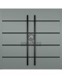 LIM C13 double - solid aluminium double entrance door