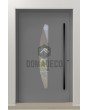 PIVOT C20 - aluminium pivot door with glass
