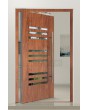 PIVOT C24 - aluminium pivot front door with vertical windows