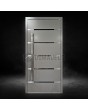 Silver modern front aluminium door