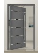 PIVOT C7 - Modern Pivot Entry Door with horizontal glass