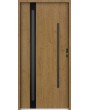 Sta Cartier trois noir - prehung Steel Door with glass