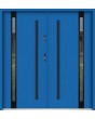 Sta Cartier trois noir Double - Prehung Double Steel Door with glass