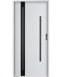 Sta Cartier trois noir - prehung Steel Door with glass